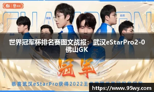 世界冠军杯排名赛图文战报：武汉eStarPro2-0佛山GK
